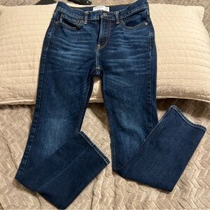 Abercrombie & Fitch Blue Jeans Girl 13/14 Straight Leg Slim